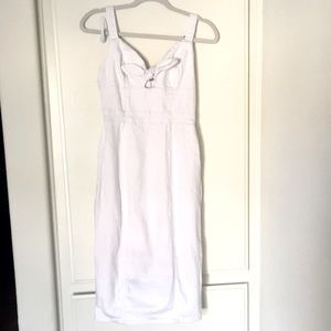 White denim picnic dress
